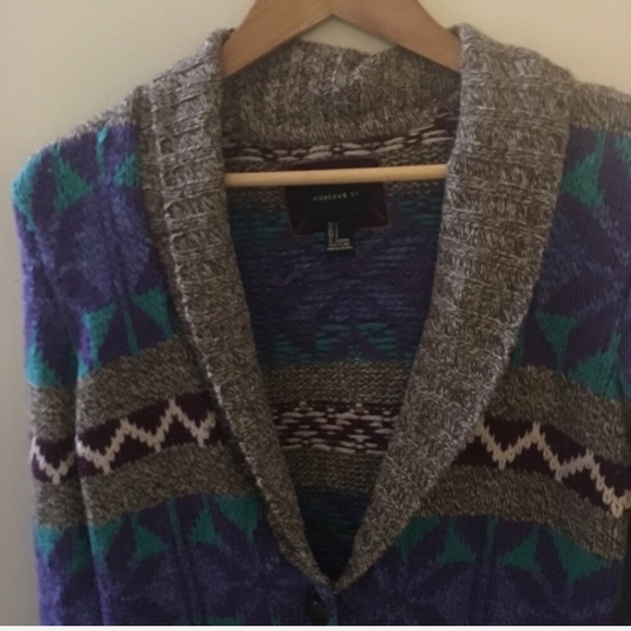 F21 alpine chunky grandpa cardigan - Picture 2 of 5